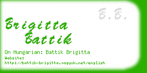 brigitta battik business card